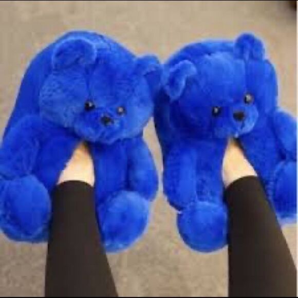 𝅺⭐️TEDDY Bear Plush Home Indoor Slippers⭐️ - Picture 4 of 4